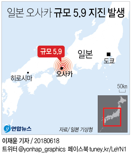 日전문가 "오사카서 진도 '6약' 지진 1주안에 또 올수도" - 2