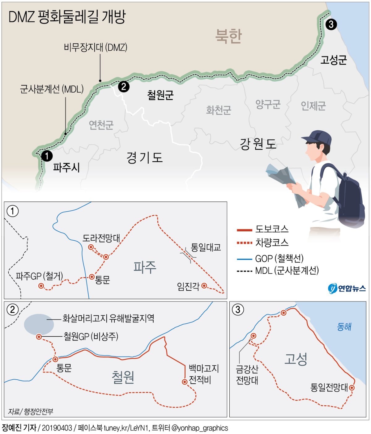 DMZ 둘레길 열린다…고성·철원·파주 3개 구간 단계적 개방 - 3