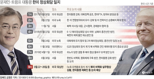 韓美정상, 23일 뉴욕서 회담…"비핵화 협력·동맹 공고화 협의"(종합) - 5