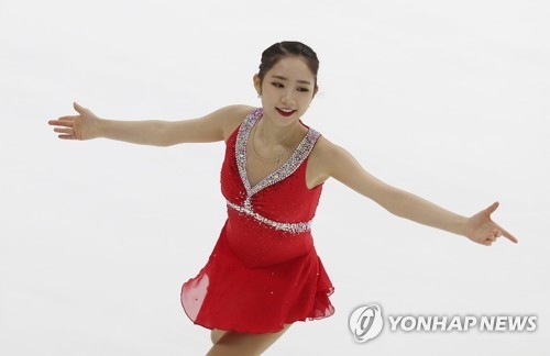 South Korean figure skater Choi Da-bin performs her free skate at the Figure Skating Korea Challenge, which doubles as the first round of the Olympic trials, at Mokdong Ice Rink in Seoul on July 30, 2017. (Yonhap)
