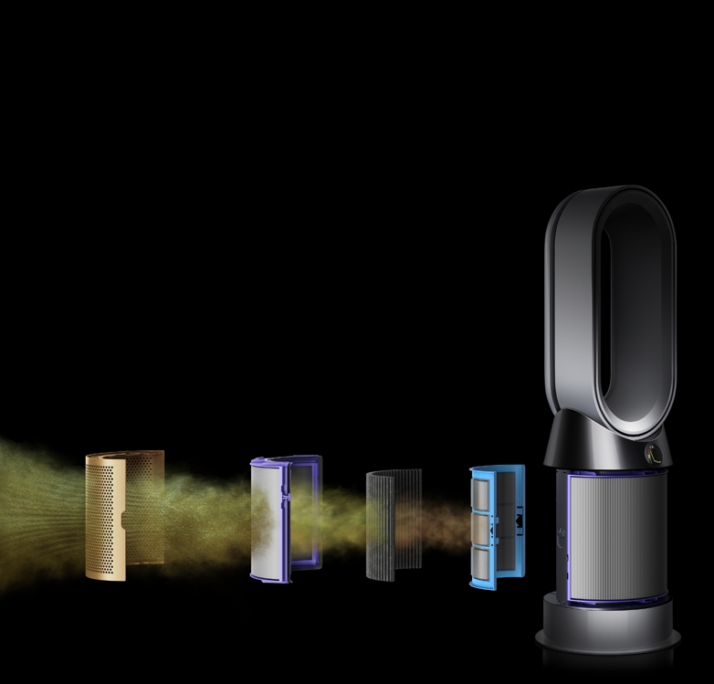 This photo provided by Dyson Korea on Sept. 19, 2019, shows its latest air purifier tower fan. (PHOTO NOT FOR SALE) (Yonhap) 