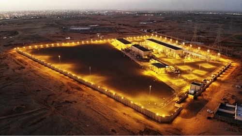 Chantier de construction de la centrale électrique de Rafha, en Arabie saoudite. (Photo fournie par Hyundai Engineering & Construction Co. Revente et archivage interdits)