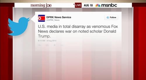북한이 트럼프 지원?…가짜 트윗에 낚인 MSNBC '망신' - 2