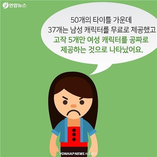 <카드뉴스> 왜 여성 캐릭터만 유료?…게임업계 성차별에 맞선 소녀 - 10