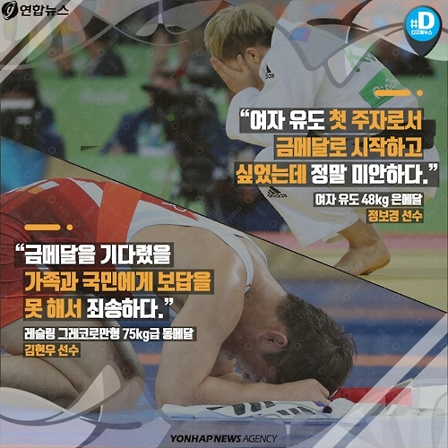 <카드뉴스> 고개숙인 은메달, 눈물짓는 동메달 - 7