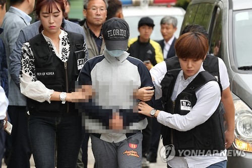 6살 딸 시신 유기 현장검증