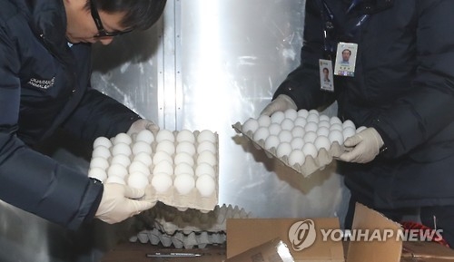 국내 수입된 미국산 계란 [연합뉴스 자료사진]