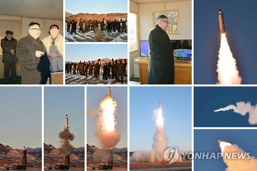 북한 탄도미사일 발사와 김정은