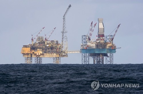 영국 북해의 원유 채굴시설