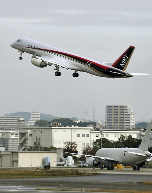 일본 첫 제트여객기 MRJ 4호기