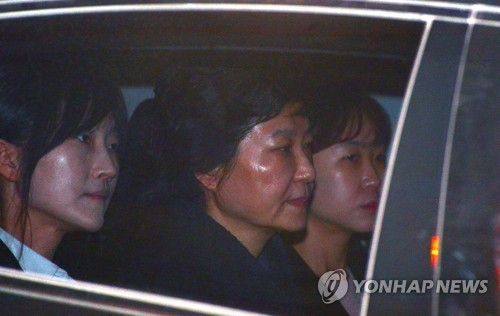[박근혜 구속] 구치소 향하는 박 전 대통령 
