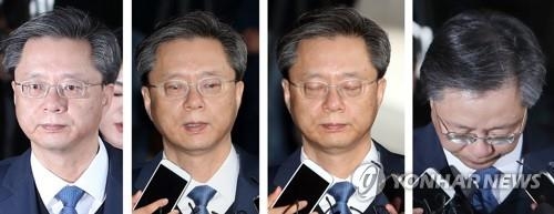 검찰에 출석한 우병우 전 민정수석