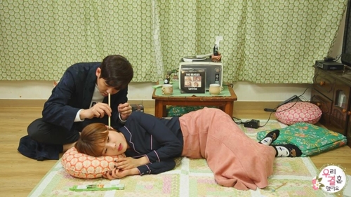 '우리 결혼했어요' 시즌4의 최민용(위)-장도연 커플(MBC 제공)