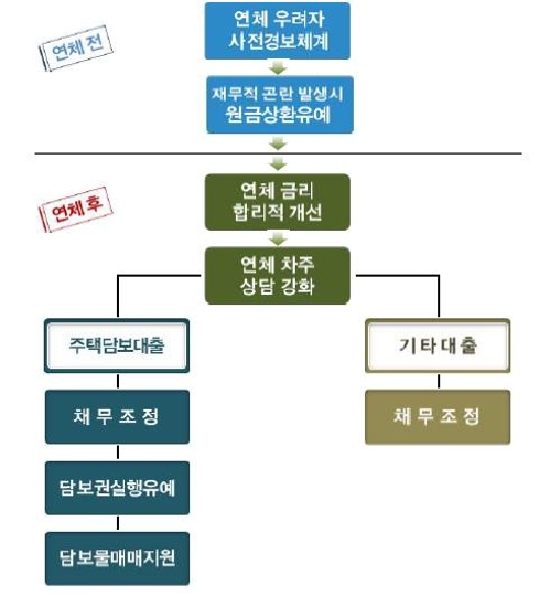 연체부담 완화 지원 체계