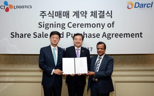 CJ대한통운, 인도 수송분야 1위 기업 다슬 로지스틱스 인수