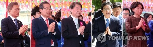 '깜깜이 대선' 1강2중2약…막판 조사서 安·洪 2위 쟁탈전(종합2보) - 1