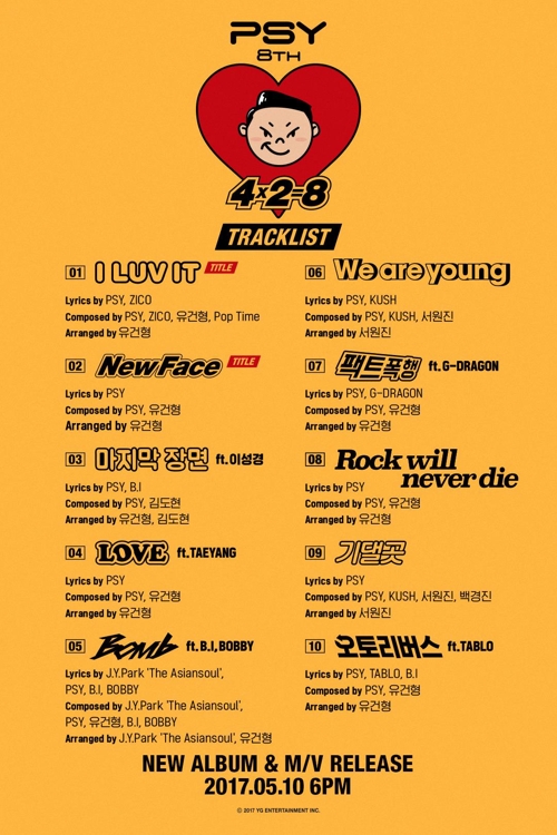 싸이 8집 트랙리스트