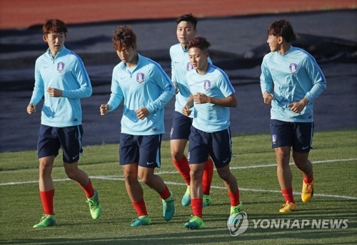회복훈련하는 선수들