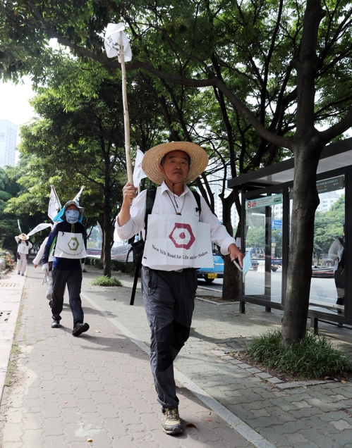 부산 구간 순례하는 수원대 이원영 교수