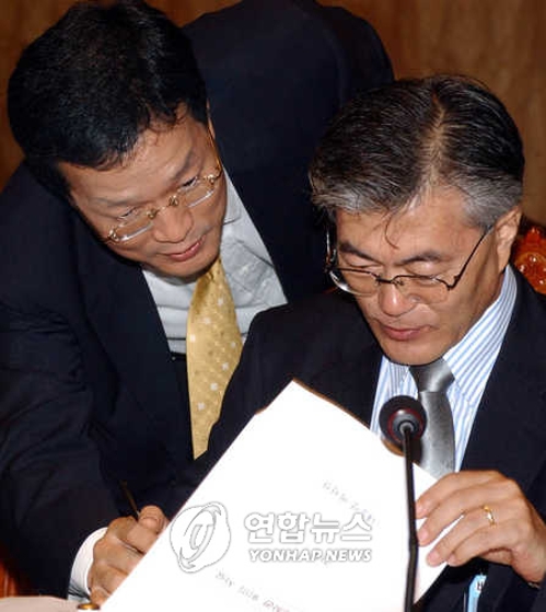 문재인 대통령과 윤태영 전 대변인