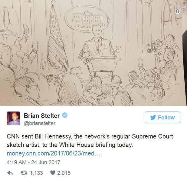CNN의 백악관 스케치 