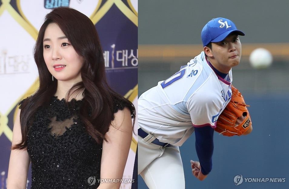 개그우먼 허민과 프로야구 선수 정인욱