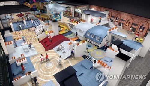 스타필드 고양 '토이킹덤'의 완구 체험 시설