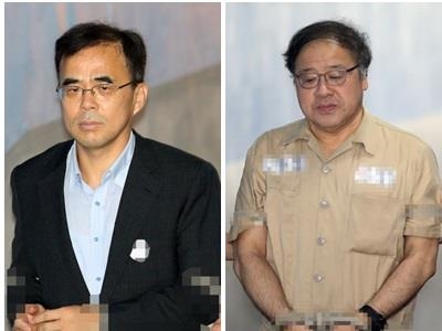 김종 전 문체부 차관과 안종범 전 수석