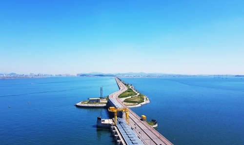 경기도 안산 시화전망대에서 본 하늘