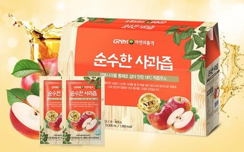 GNM자연의품격, NFC 착즙 주스 '순수한 사과즙' 출시 - 1