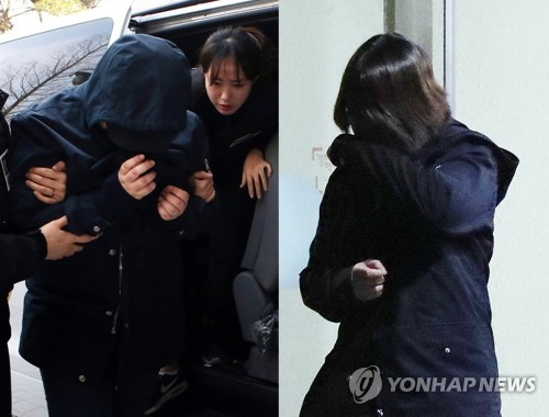'8살 초등생 살해' 주범 A(16)양(오른쪽)과 공범 B(18)양