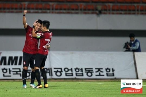 제주전 멀티골 기록한 주민규