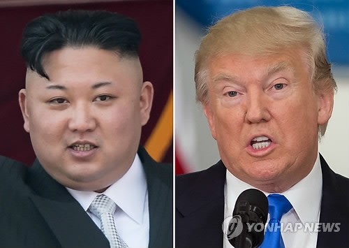 김정은 북한 노동당 위원장과 트럼프 대통령