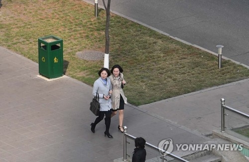 평양의 봄 풍경