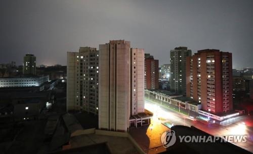평양 시내 야경