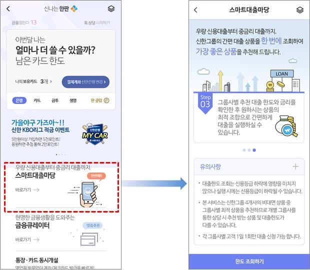 신한금융, 중금리 신용대출 플랫폼 '스마트대출마당'출시