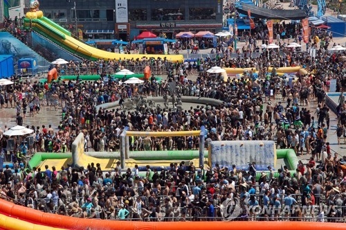 인산인해 보령머드축제장