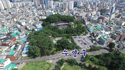 좌수영성지 전경