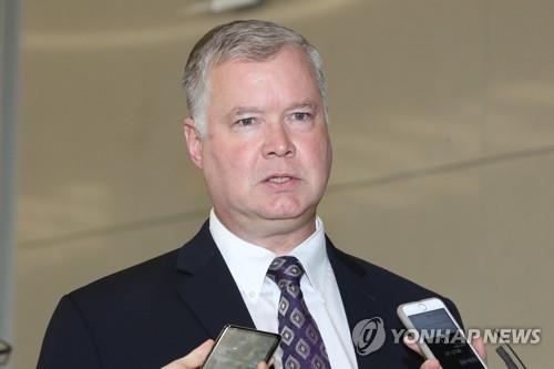 10일 입국한 비건 미 대북정책특별대표