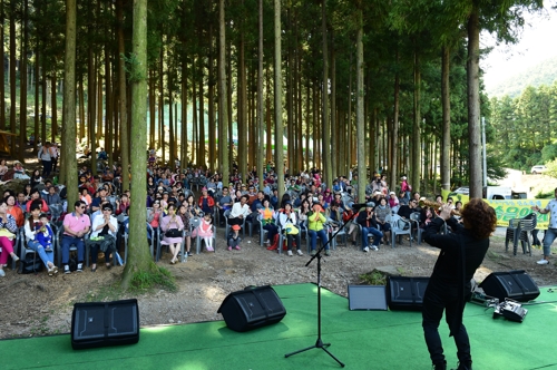 지난해 열린 장성 축령산 편백 산소축제
