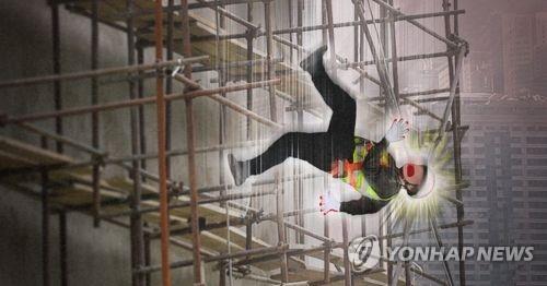 공사장 근로자 추락 (PG)