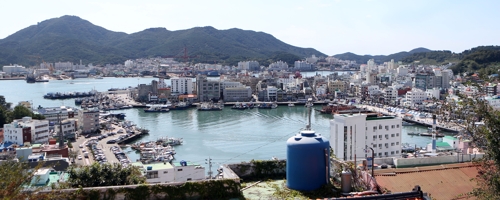 동피랑 언덕에서 본 통영 강구안