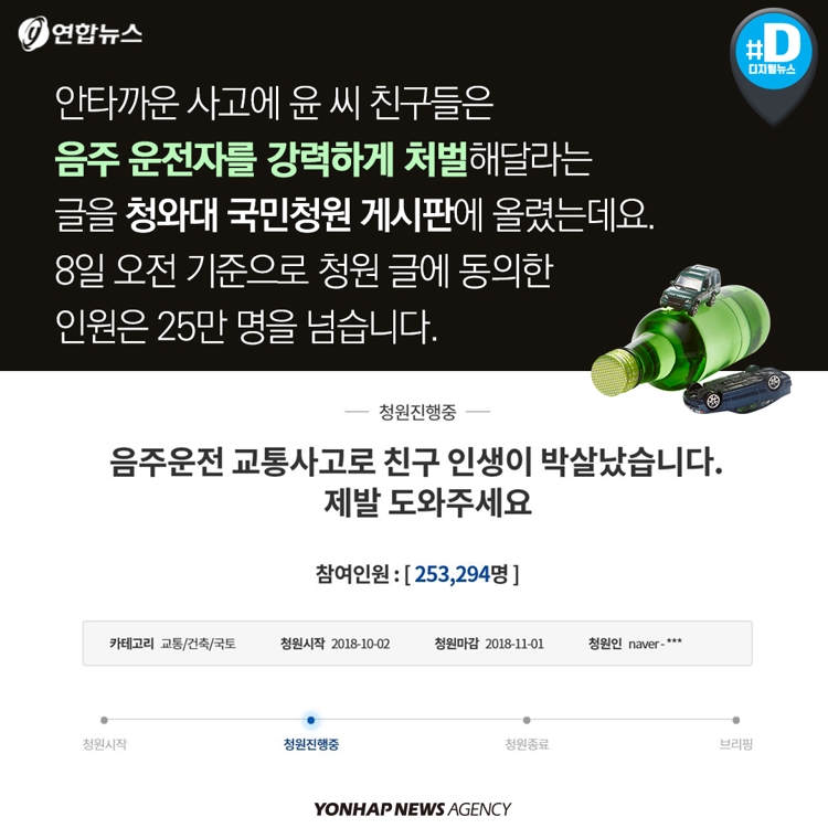 [카드뉴스] '잠재적 살인행위' 음주운전 처벌 강화되나 - 3