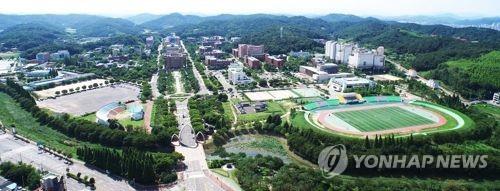 하늘에서 본 경상대 전경