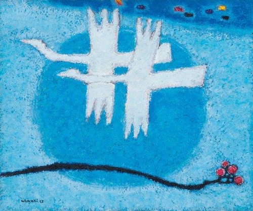 김환기, 무제, 캔버스에 오일, 37.9×45.5cm, 1958