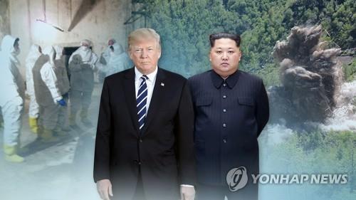 백악관 "비핵화 약속 재확인"…미일 정상 "압박유지" (CG)