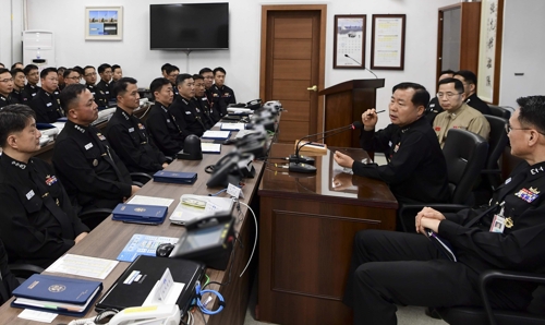 해군참모총장, 1함대사령부 방문
