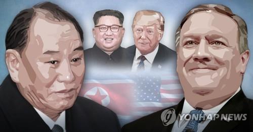 김영철과 마이크 폼페이오 북미 고위급회담 (PG)