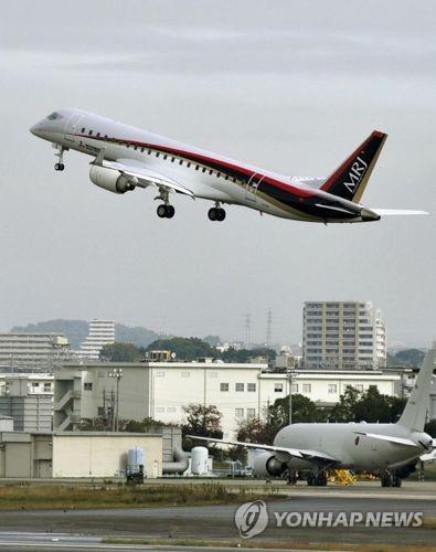 일본 첫 제트여객기 MRJ 4호기