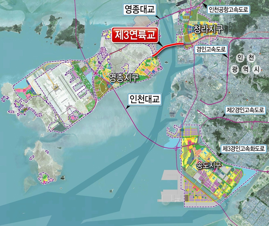 제3연륙교 위치도